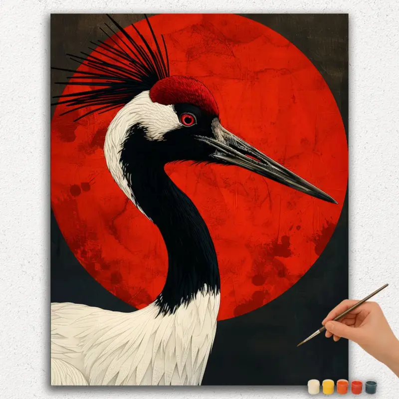 Paint-By-Numbers-DIamond-Painting-Ver-JPE-14 The Majestic Bird - Paint By Numbers