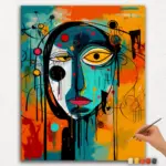 Paint-By-Numbers-DIamond-Painting-Ver-JPE-15 The Unique Abstract Portrait - Paint by Numbers