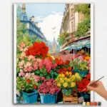 The Flower Market Paint by Numbers