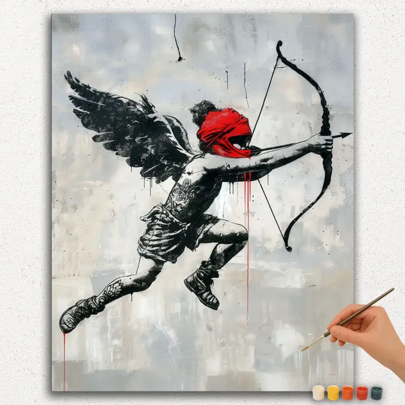 Paint-By-Numbers-DIamond-Painting-Ver-JPE-32 The Flying Angel - Paint By Numbers