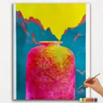 Vase in the Mountains - Paint By Numbers