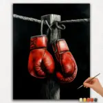 Boxing Gloves - Paint by Numbers
