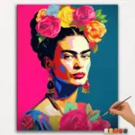 Paint-By-Numbers-DIamond-Painting-Ver-JPE-72 Frida Kahlo - Paint by Numbers