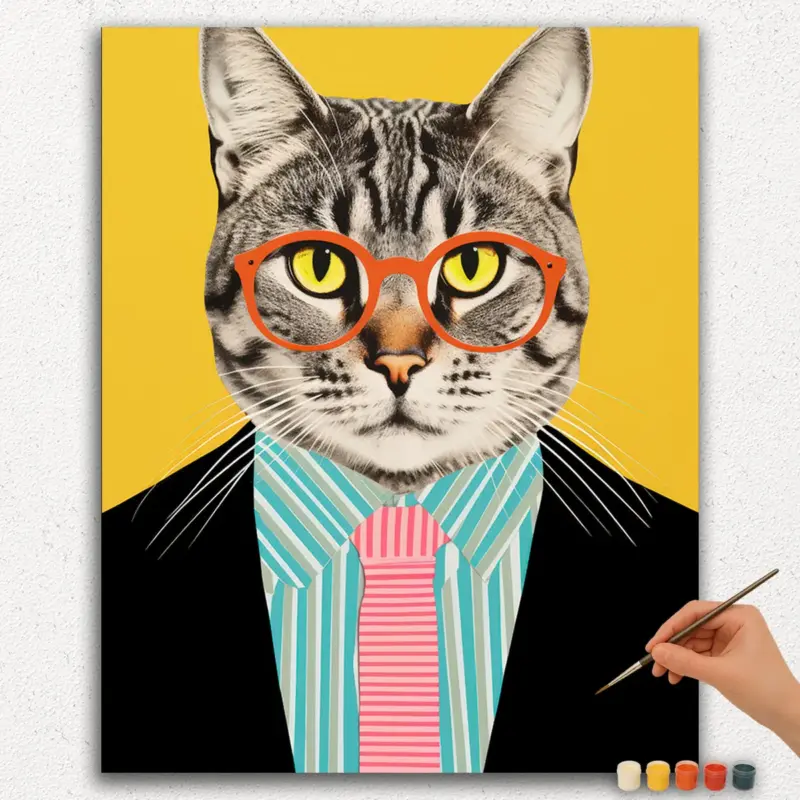 Cat As Boss - Paint by Numbers