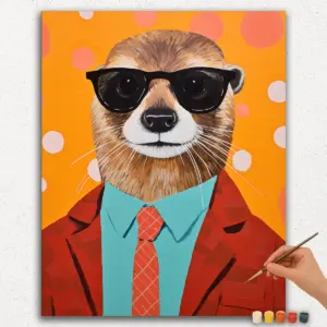 Otter The Boss - Paint by Numbers