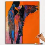 The kissing Angel - Paint by Numbers