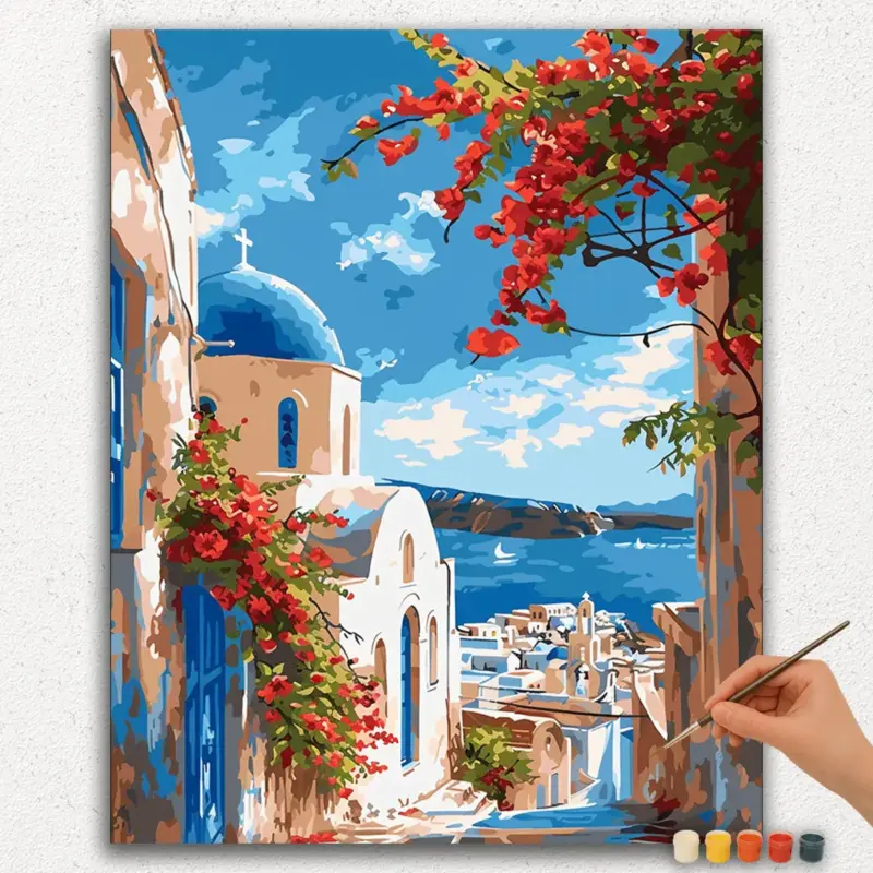 Paint-By-Numbers-DIamond-Painting-Ver-PNV-151 Beautiful City