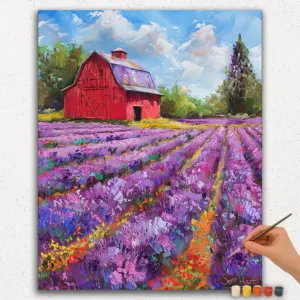 House in Colorful Fields