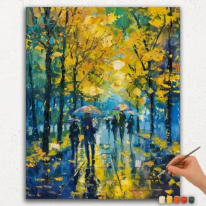 People with Umbrella