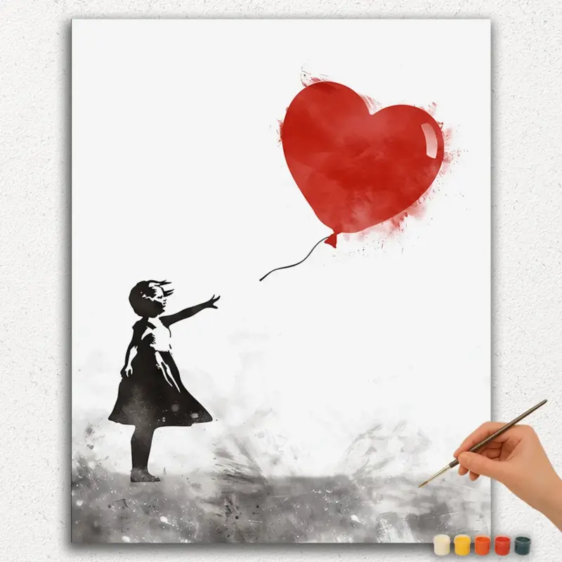 Red Balloon and Girl