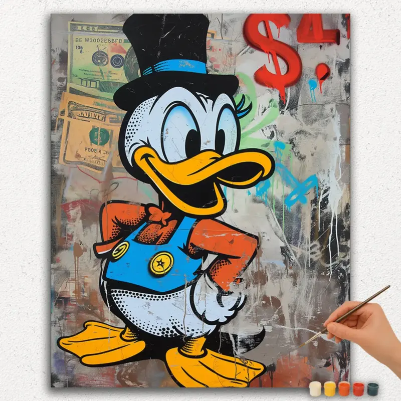 Paint-By-Numbers-DIamond-Painting-Ver-PNV-341 Rich Duck