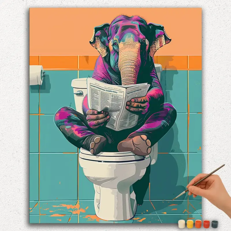 Elephant in Toilet