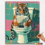 Tiger in Washroom