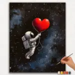 Astronaut and Heart
