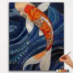 Paint-By-Numbers-DIamond-Painting-Ver-PNV-548 Colorful Fish
