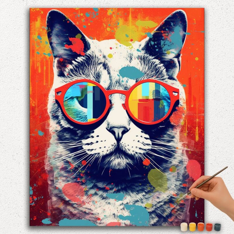Cat Pop Art
