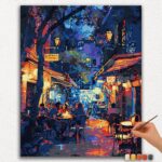 Paint-By-Numbers-DIamond-Painting-Ver-PNV-93 People in Cafe