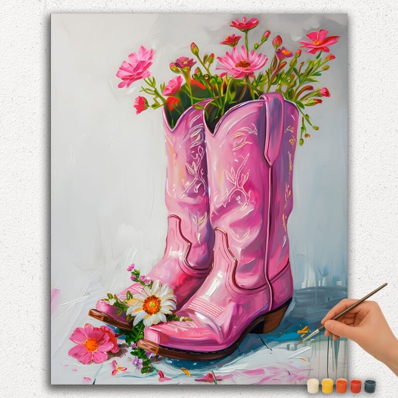 Paint-By-Numbers-DIamond-Painting-Ver-jpgg-228 Shoes and Flowers