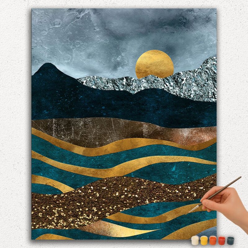 Paint-By-Numbers-DIamond-Painting-Ver-jpgg-284 Mountains and Sun