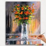 Red Flowers in Vase