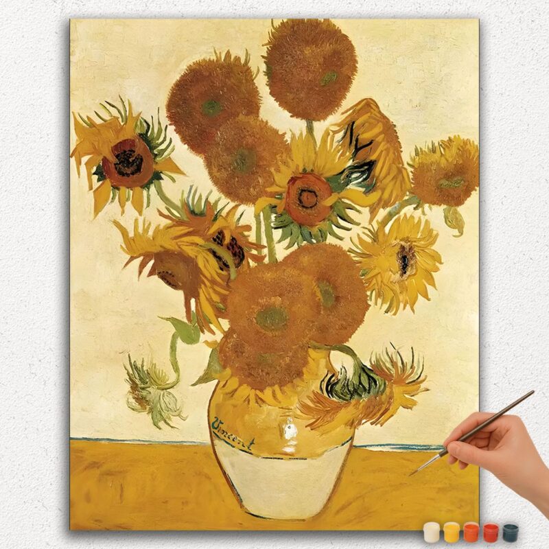 Paint-By-Numbers-DIamond-Painting-Ver-jpgg-327 Flower in a Vase Van Gogh