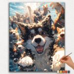 I am Happy Dog - Paint by Numbers