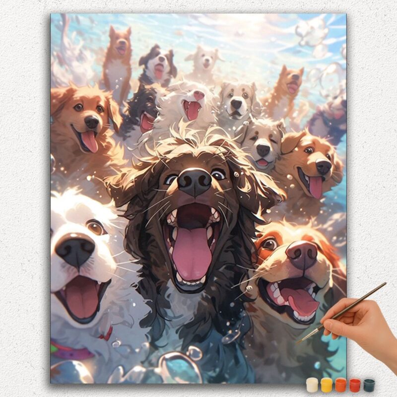 Paint-By-Numbers-DIamond-Painting-Ver-jpgg-5 The Dogs - Paint by Numbers