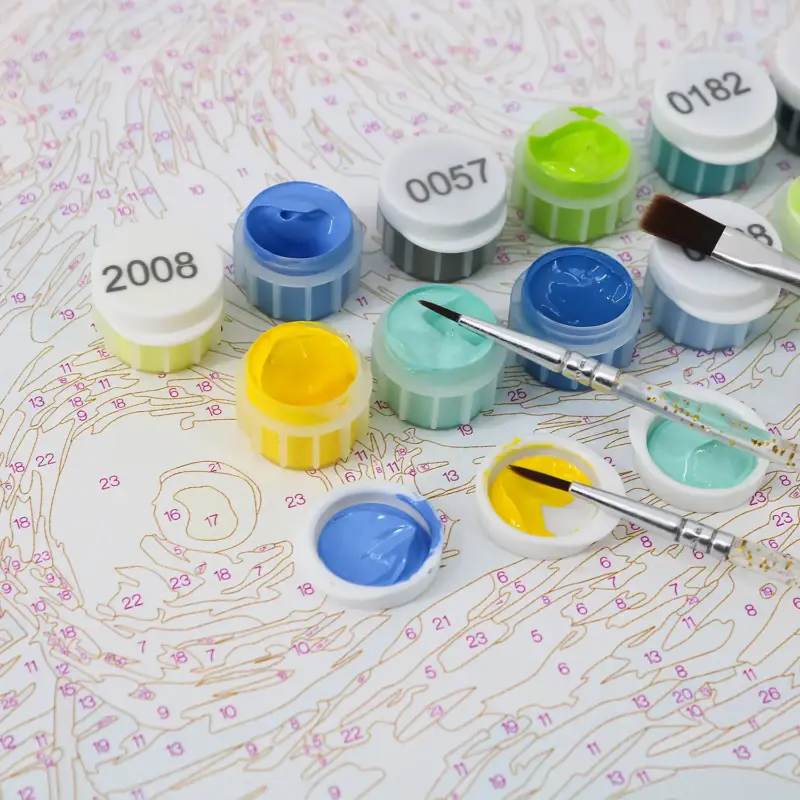 Paint by Numbers Colors Pots