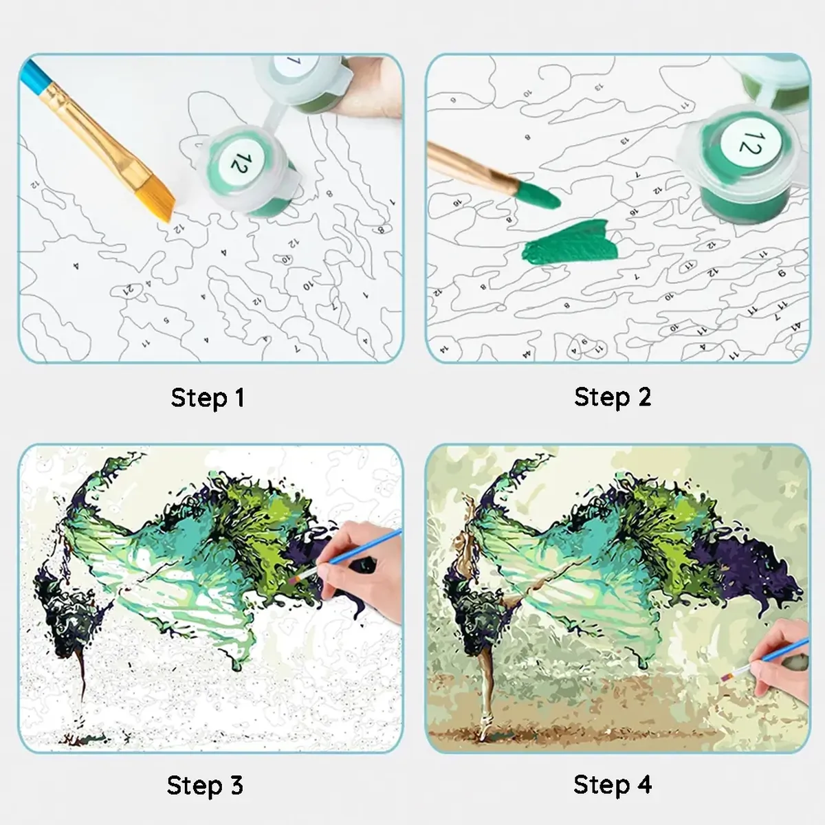 Paint by numbers process