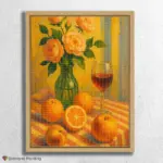 Peach_Roses_and_Warm_Fruits_Still_Life