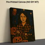 Pre-printed-Canvas-Spooky-portrait Pre printed Canvas Spooky portrait