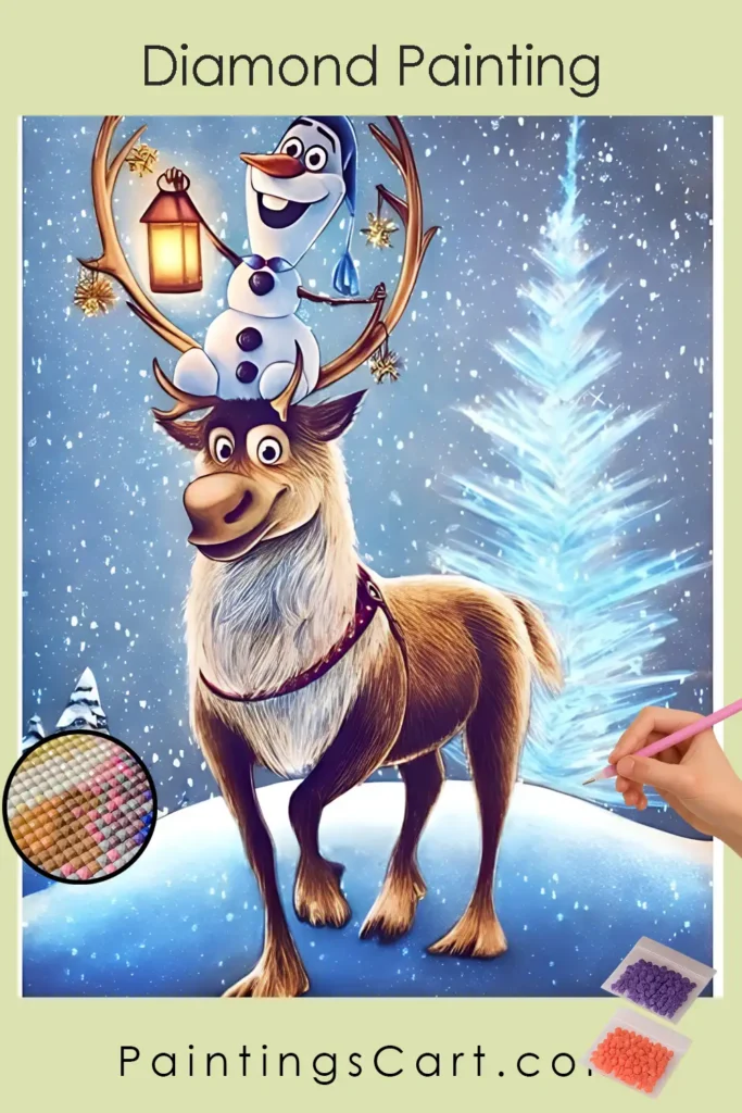 Schneemann und Rentier