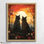 Cats Couple Watching Sun