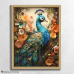 Spring_Origami_463835_float-diamond-painting-paintingscart Colorful Flowers and Peacock