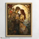 Romantic Couple Stained Glass