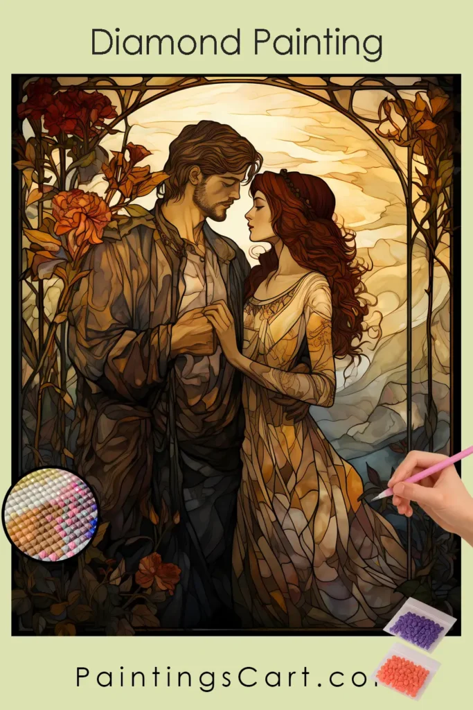Romantic Couple Stained Glass
