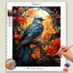 Stained_Glass_883984_base-diamond-painting-paintingscart Colorful Bird Stained Glass