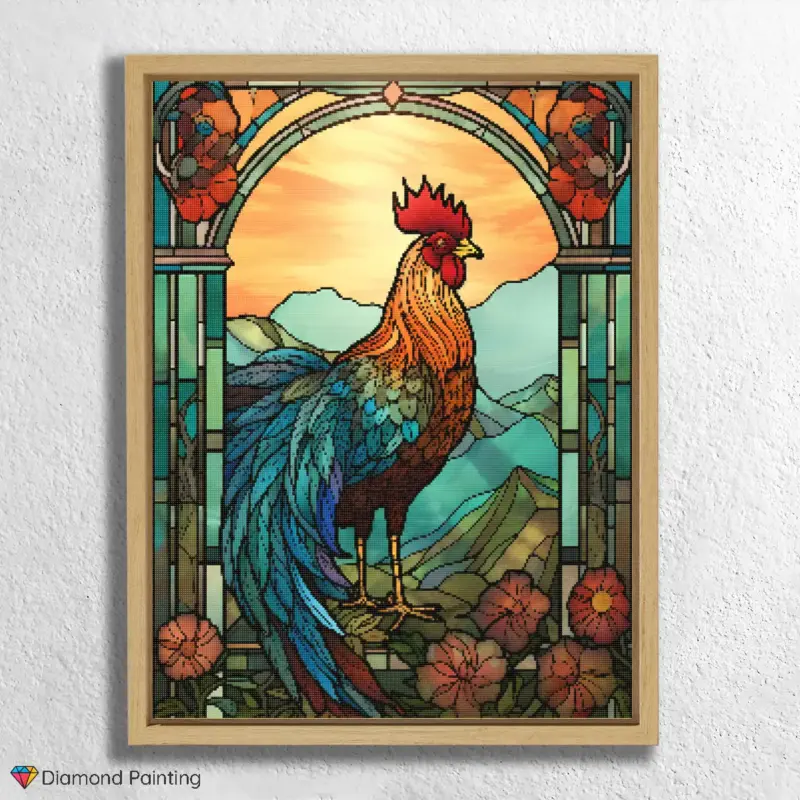 The Cock Stained Glass