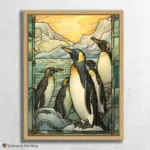 Penguins Stained Glass