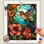 Stained_Glass_Birds_83993_base-diamond-painting-paintingscart Hummingbird Stained Glass