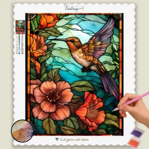Hummingbird Stained Glass