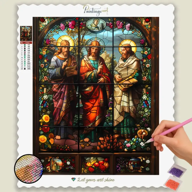Stained_Glass_Easter_14126_base-diamond-painting-paintingscart Jesus Stained Glass