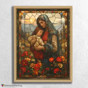 Mother's Love Stained Glass