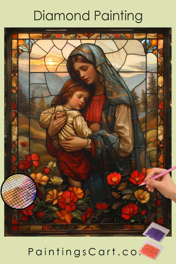 Mother's Love Stained Glass