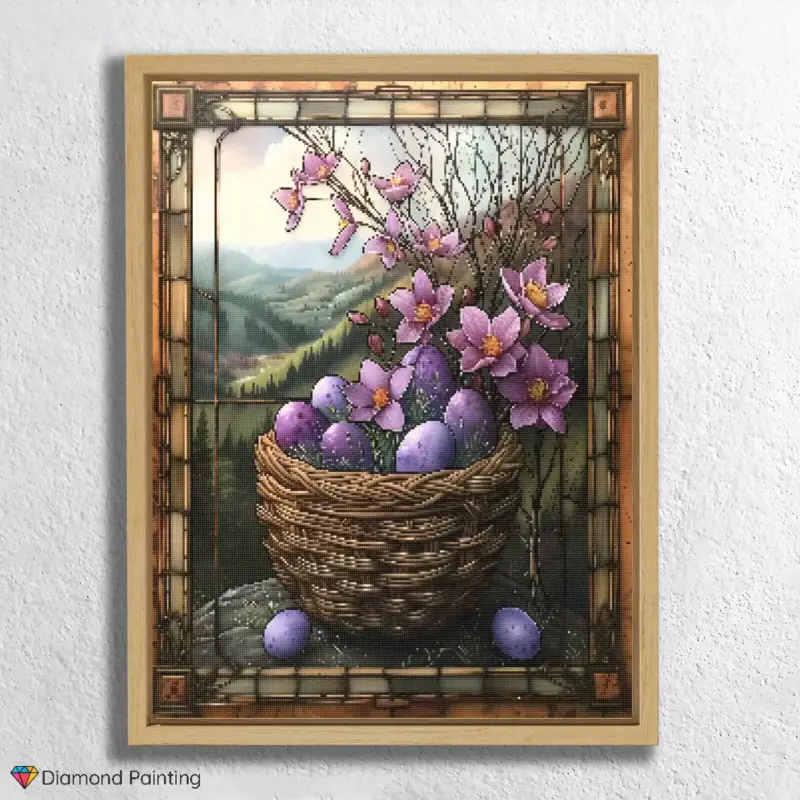 Purple Eggs in a Basket