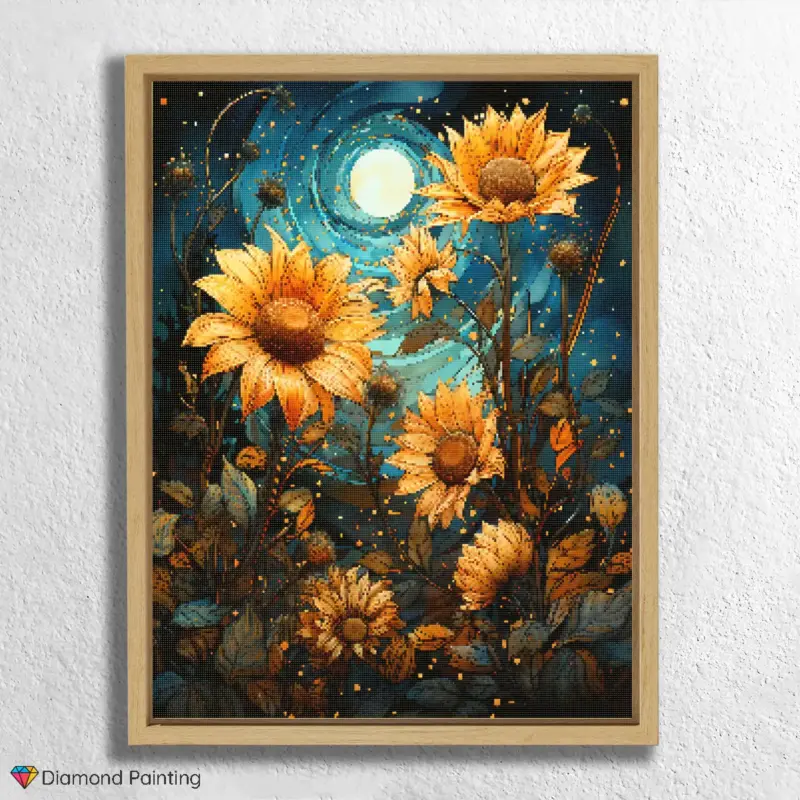 Amazing Sunflowers at Dusk