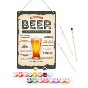 Beer Around the World Metal Poster