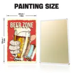 Beer Zone DIY Metal Poster