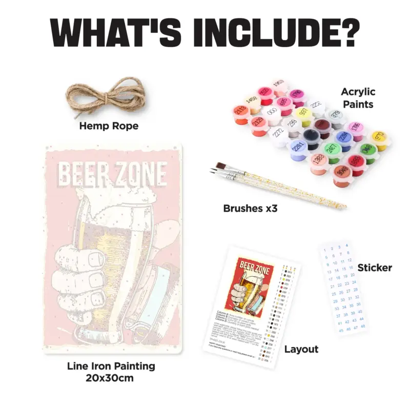 Beer Zone DIY Metal Poster