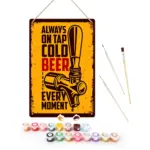 Cold Beer Vintage DIY Metal Poster